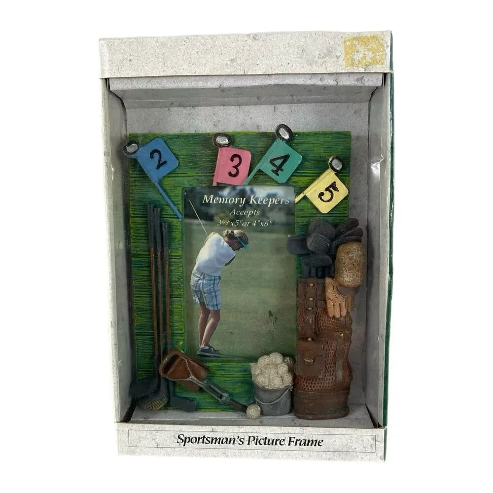 Sportsman’s Picture Frame ~ Golf ~ 4 X 6 Inch Photo - Outdoor Gift Series
